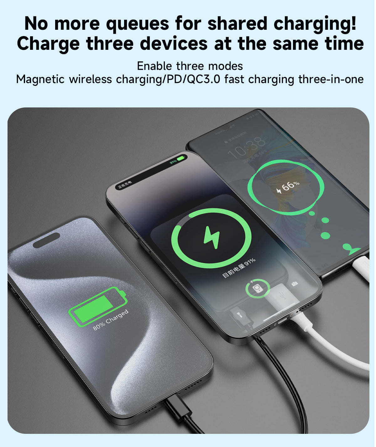 DUDAO K14S+-W1 15W wireless charging 10000mAh White DUDAO K14S+-W1 15W wireless charging 10000mAh White